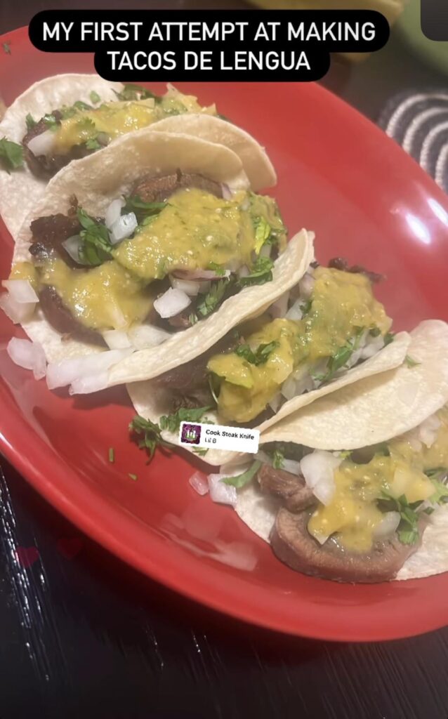 Tacos de Lengua (Beef Tongue)
