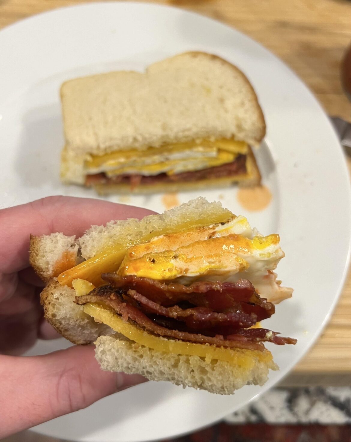 Classic bacon egg and cheese