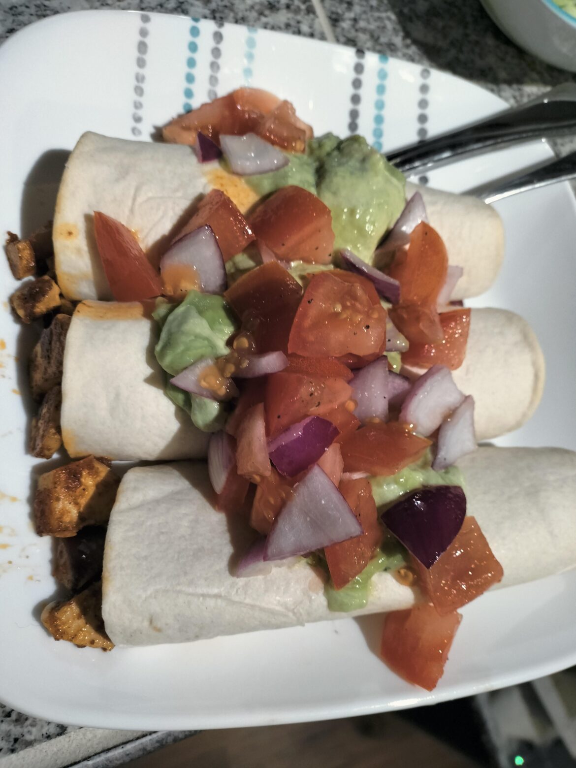 Tofu taquitos