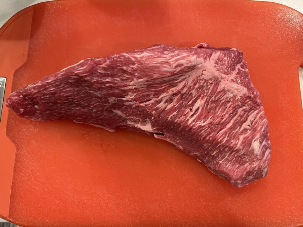 Caramelized onion and chimichurri smoked tri tip sliders