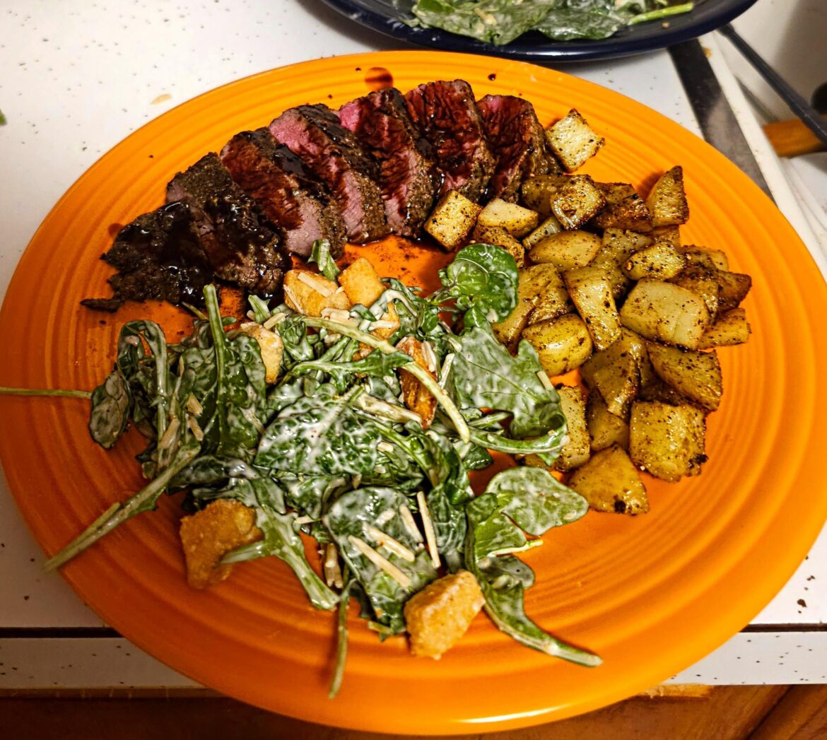 Balsamic-glazed steak Tagliata