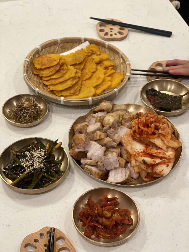 Do you know boiled pork(called suyuk) and korean pancake?