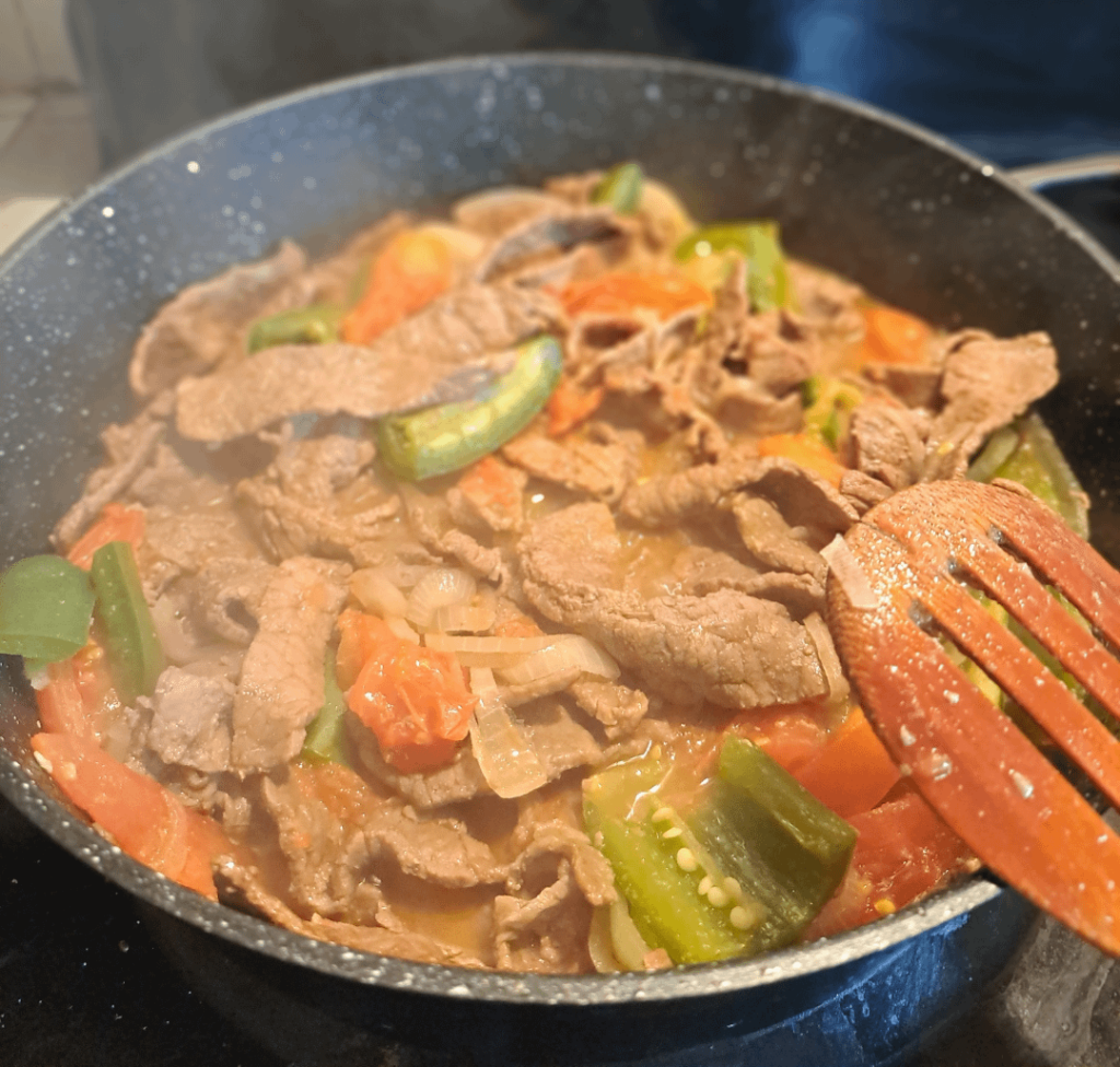 Bistec a la mexicana