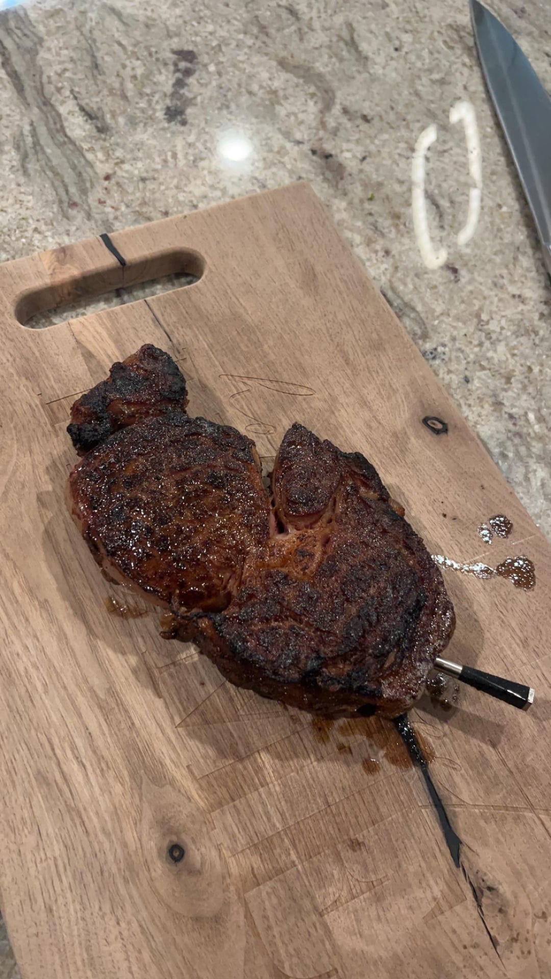 Rate my reverse sear ribeye cook Dining and Cooking