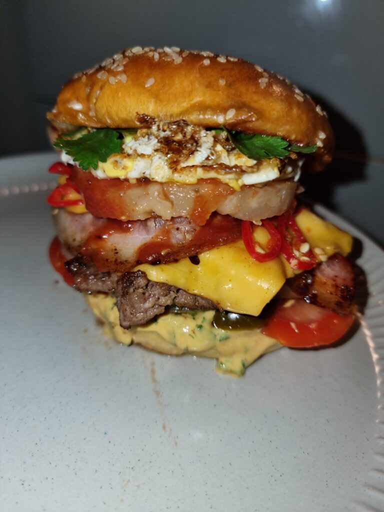 My 2 renditions of Big Kahuna Burger