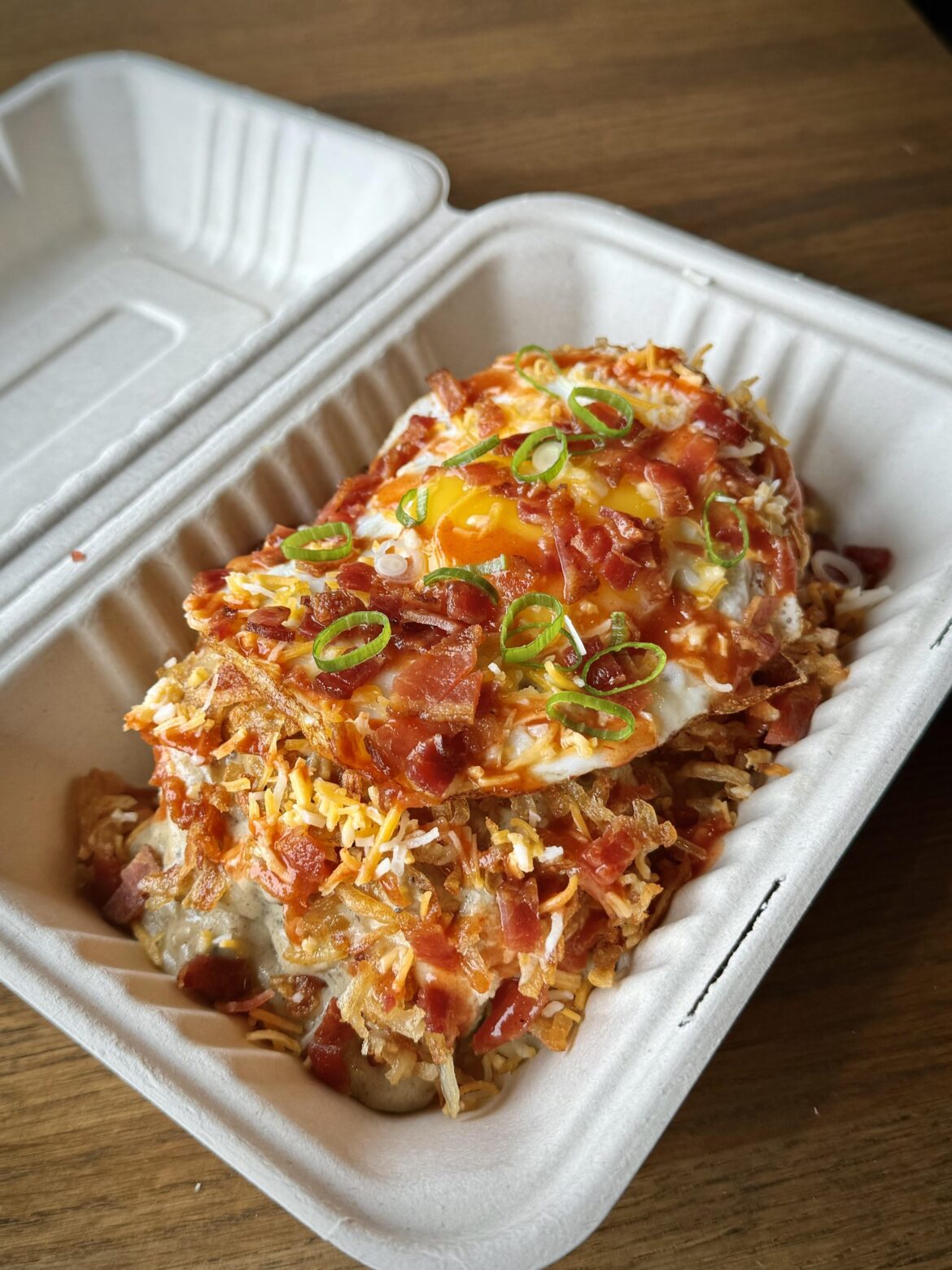 loaded biscuits and gravy