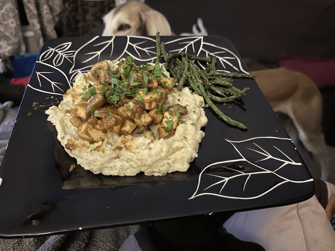 Vegan Golden Tofu & Mushroom Marsala (7/10)