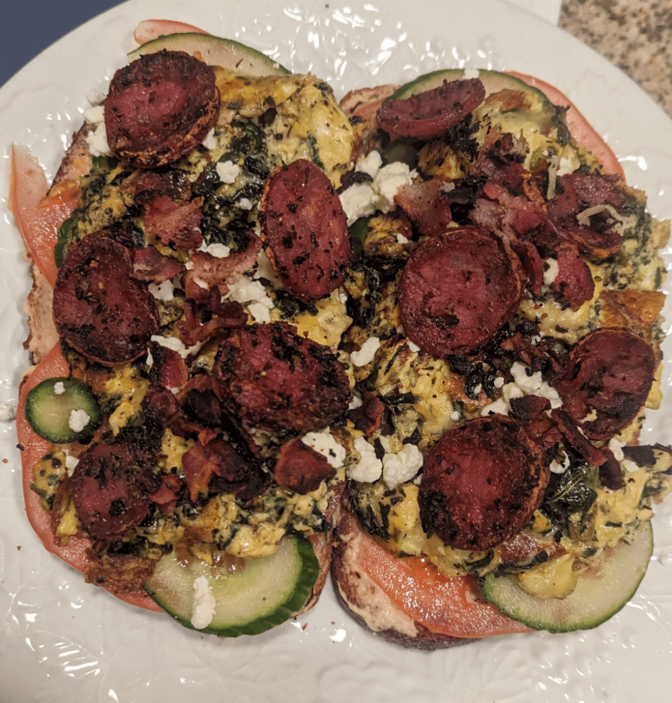 Open-face Breakfast Sandwich