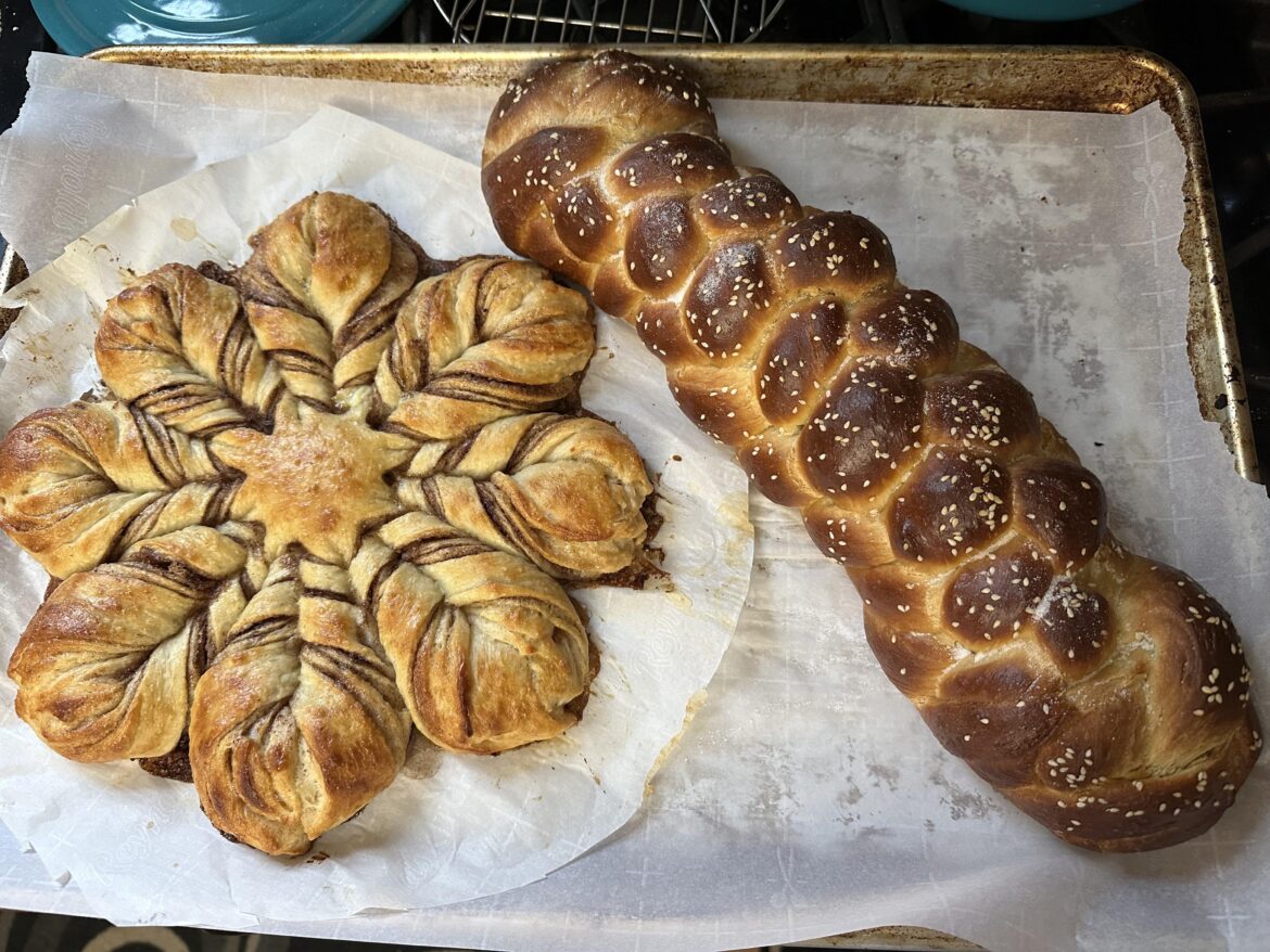 Coworkers request a star bread and a challah. They were both gone by the end of the shift!