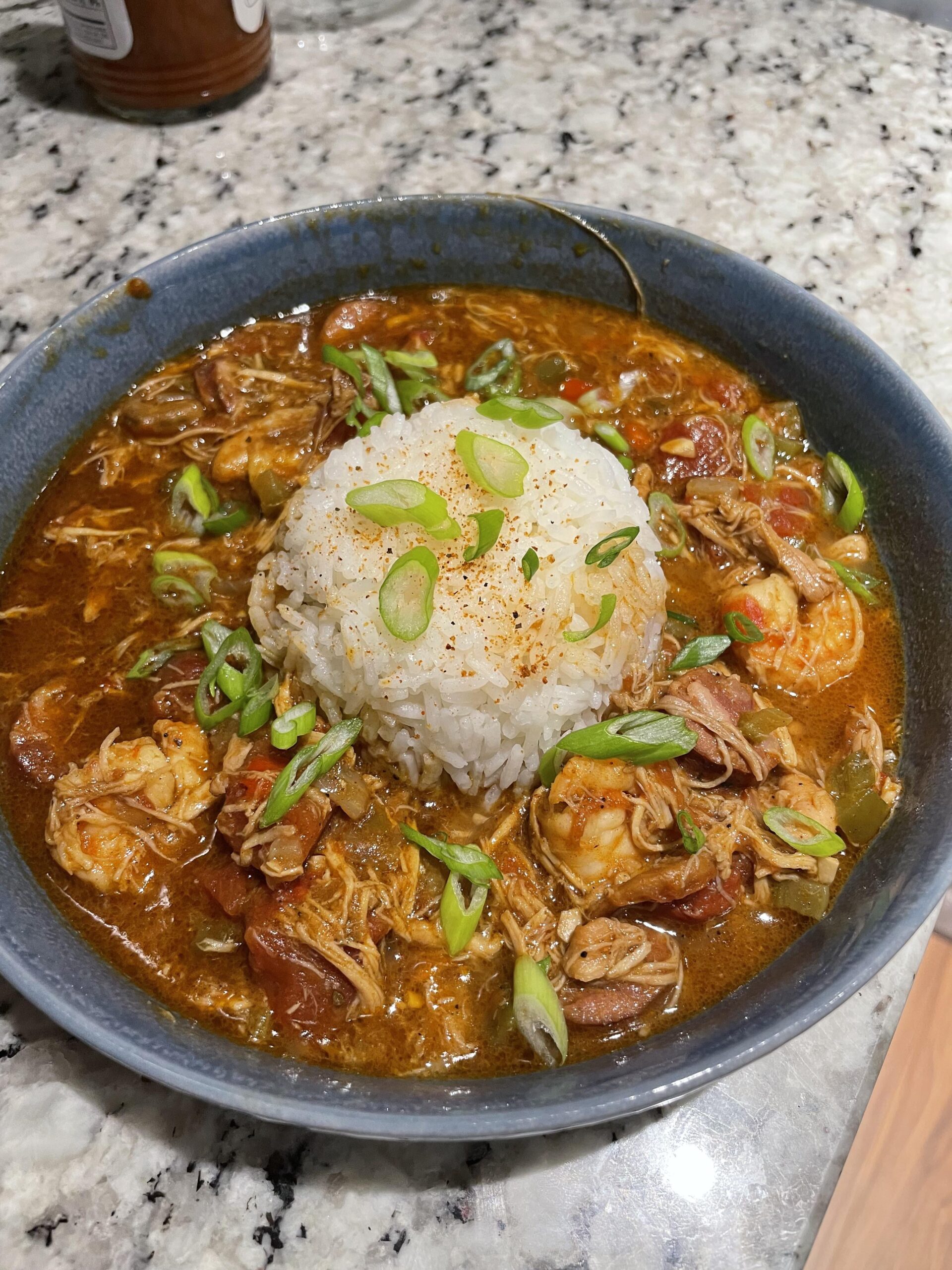 [homemade] Chicken sausage and shrimp gumbo - Dining and Cooking