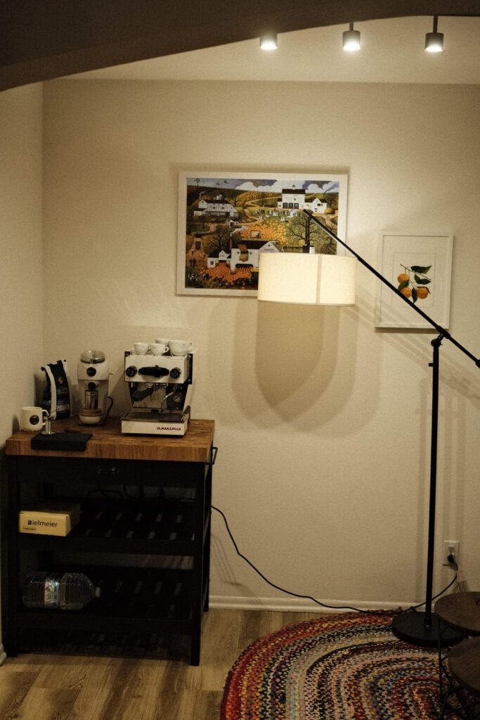 Moved coffee brewing outside the kitchen