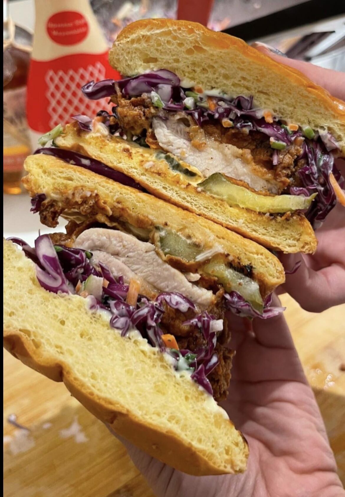 Homemade chicken sandwich