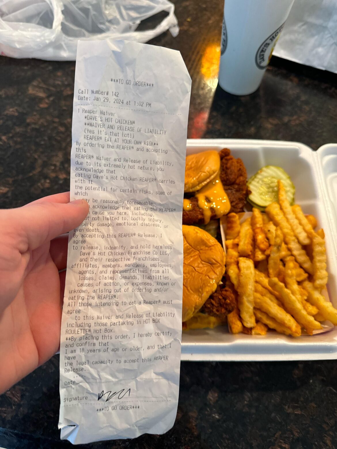 I like my food hot enough to require a waiver