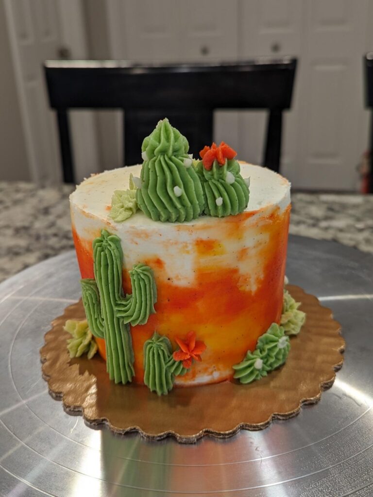 Western themed smash cake and cupcakes for a 1st birthday