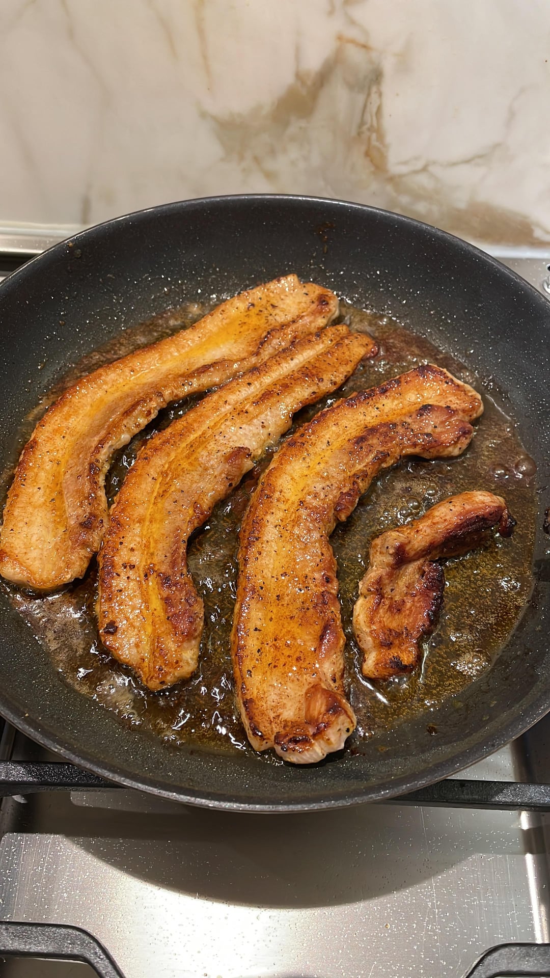 Pan fried pork belly Dining and Cooking