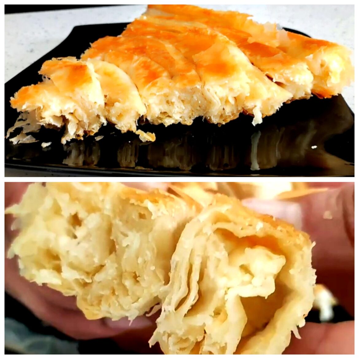 Rolled pie with cheese from ready-made crusts