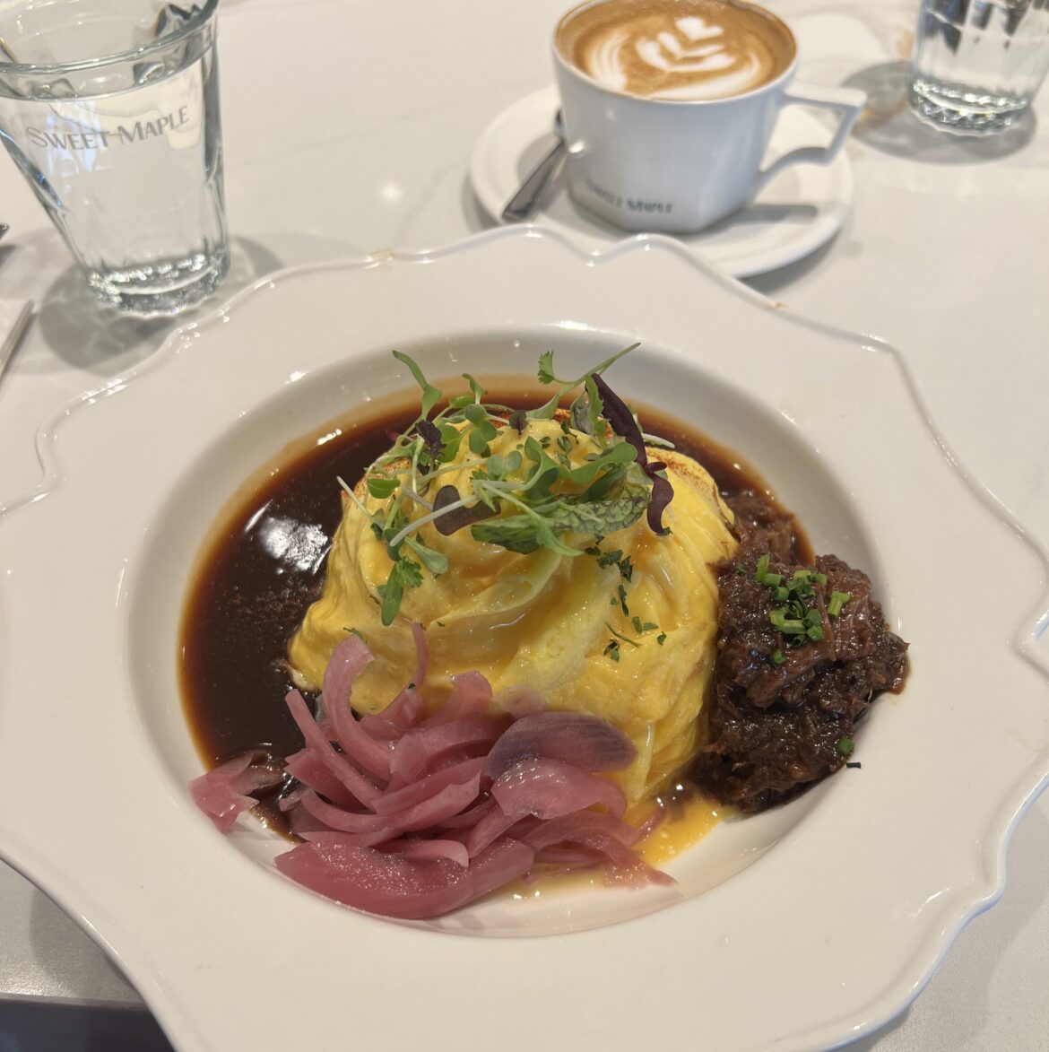 Tornado Galbi Omurice. Sweet Maple, Santa Monica. $25