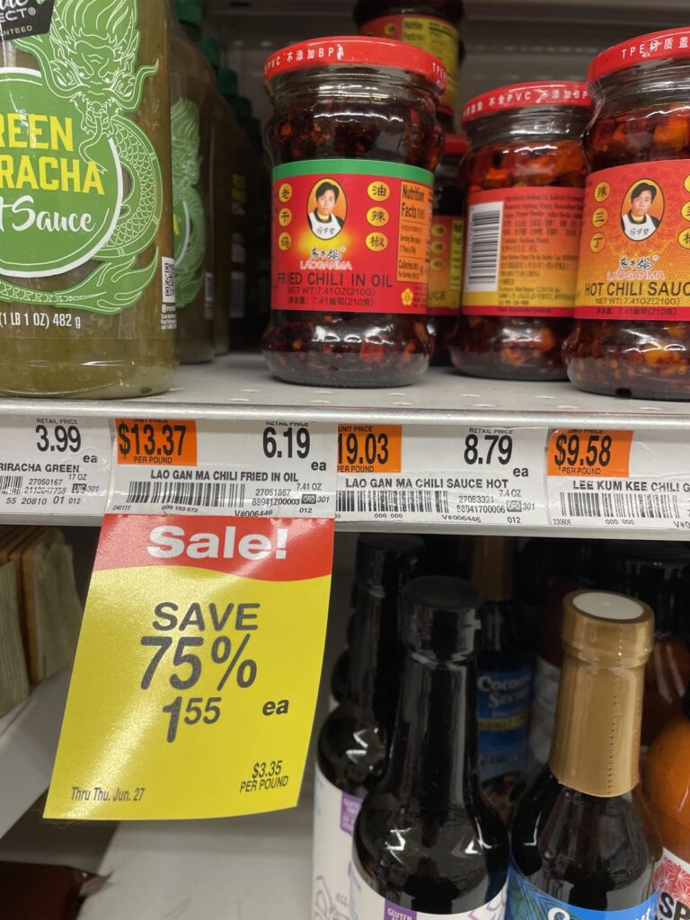 Could not believe the discount on Lao Gan Ma today