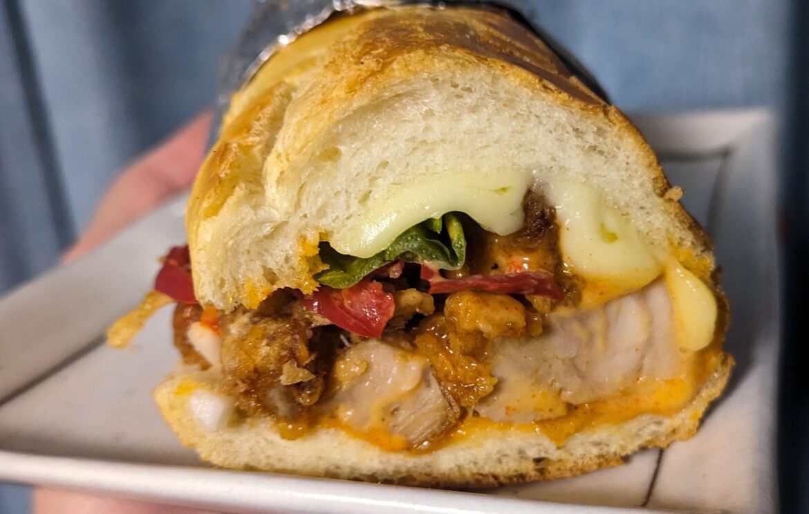 Spicy fried chicken sandwich Spicy fried chicken sandwich