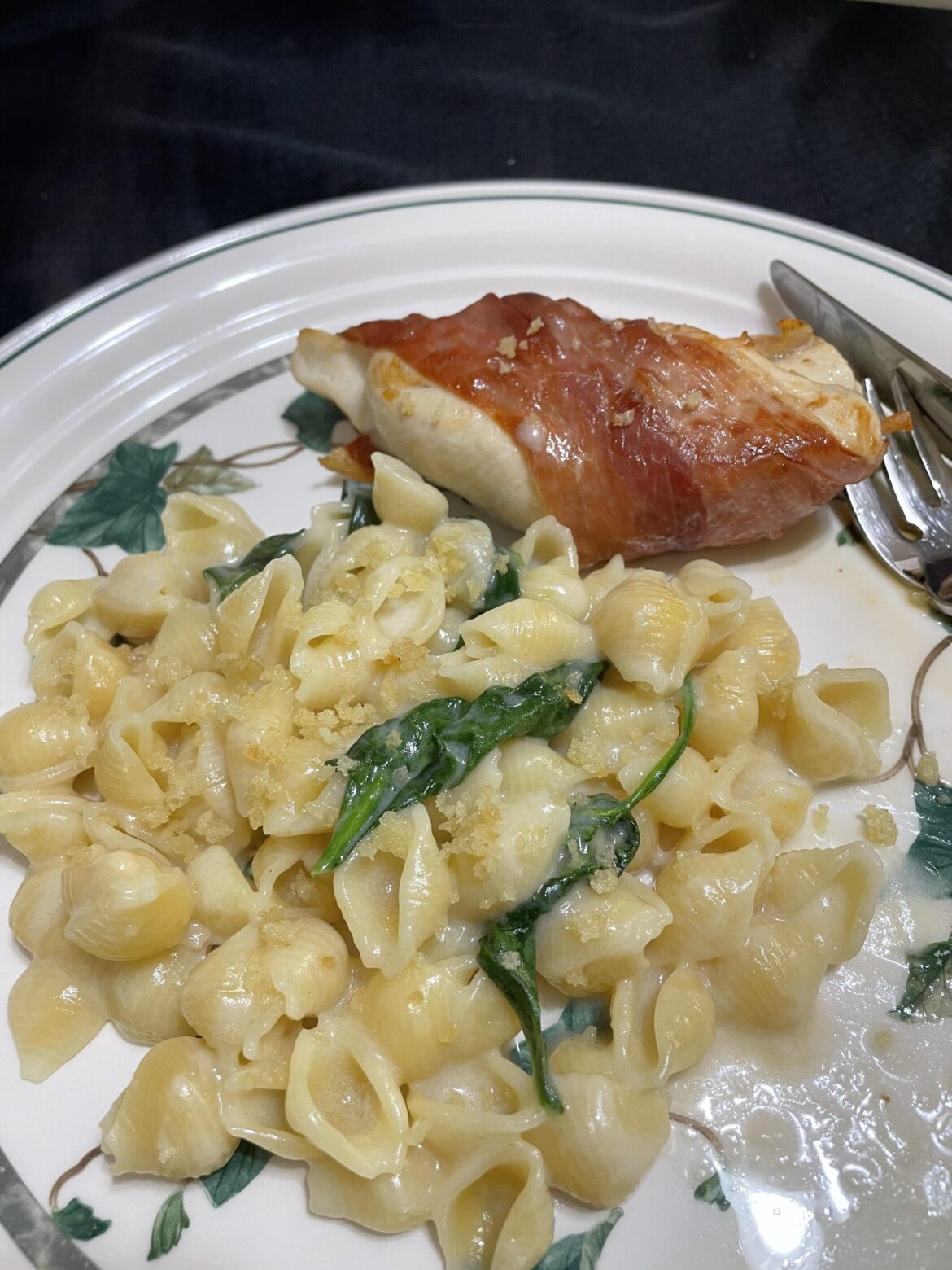 Prosciutto wrapped Swiss chicken - 7.5/10 dupe