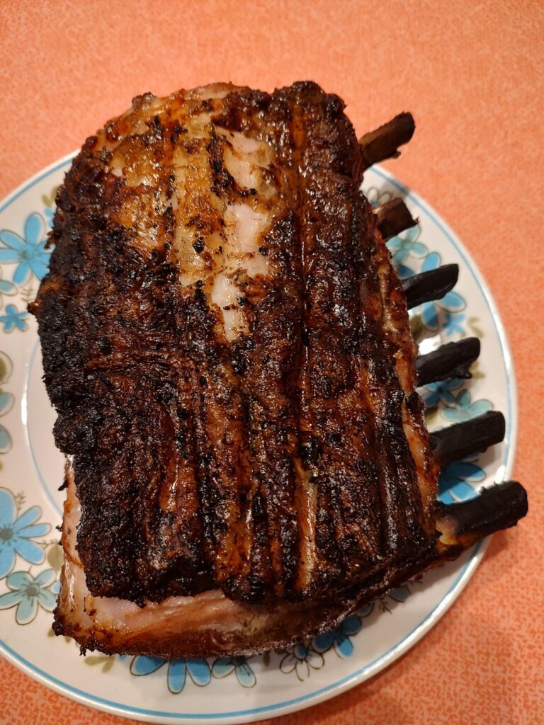 French cut pork roast for New Year's Day