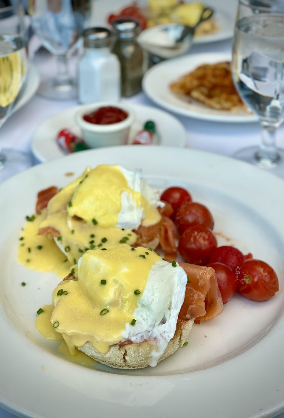 Salmon Benedict for New Years brunch