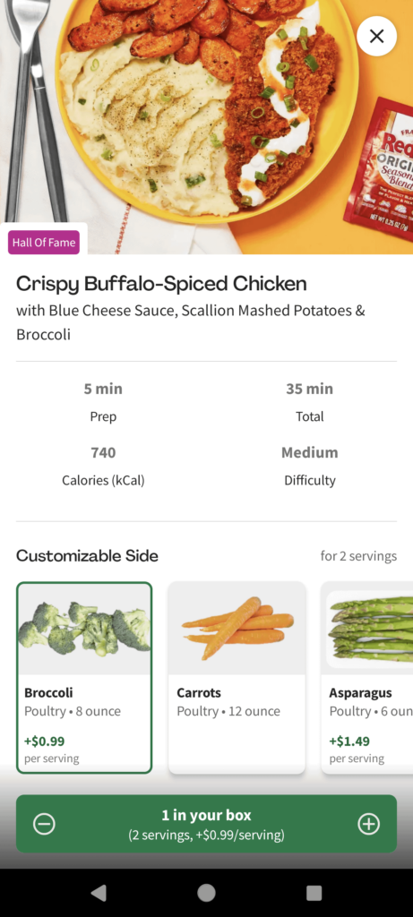 Swap carrots for broccoli