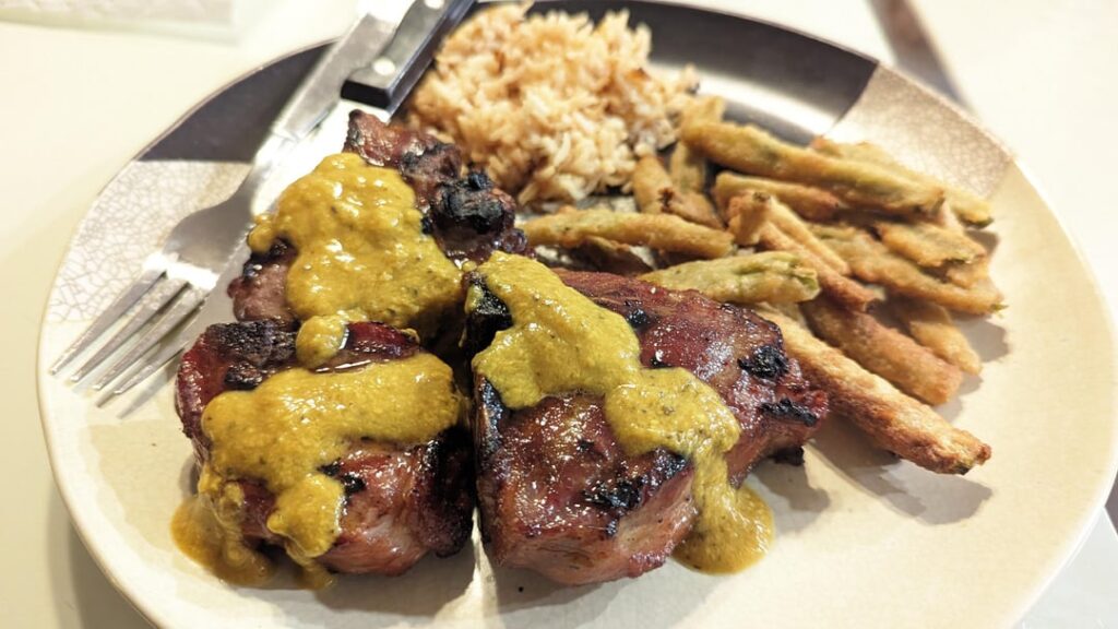 Smoked lamb chops for dinner