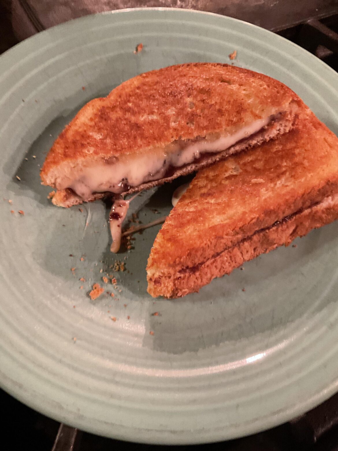 Grilled Butter, Swiss, with Cherry Preserves inspired by Charlotte Grilled Butter, Swiss, with Cherry Preserves inspired by Charlotte