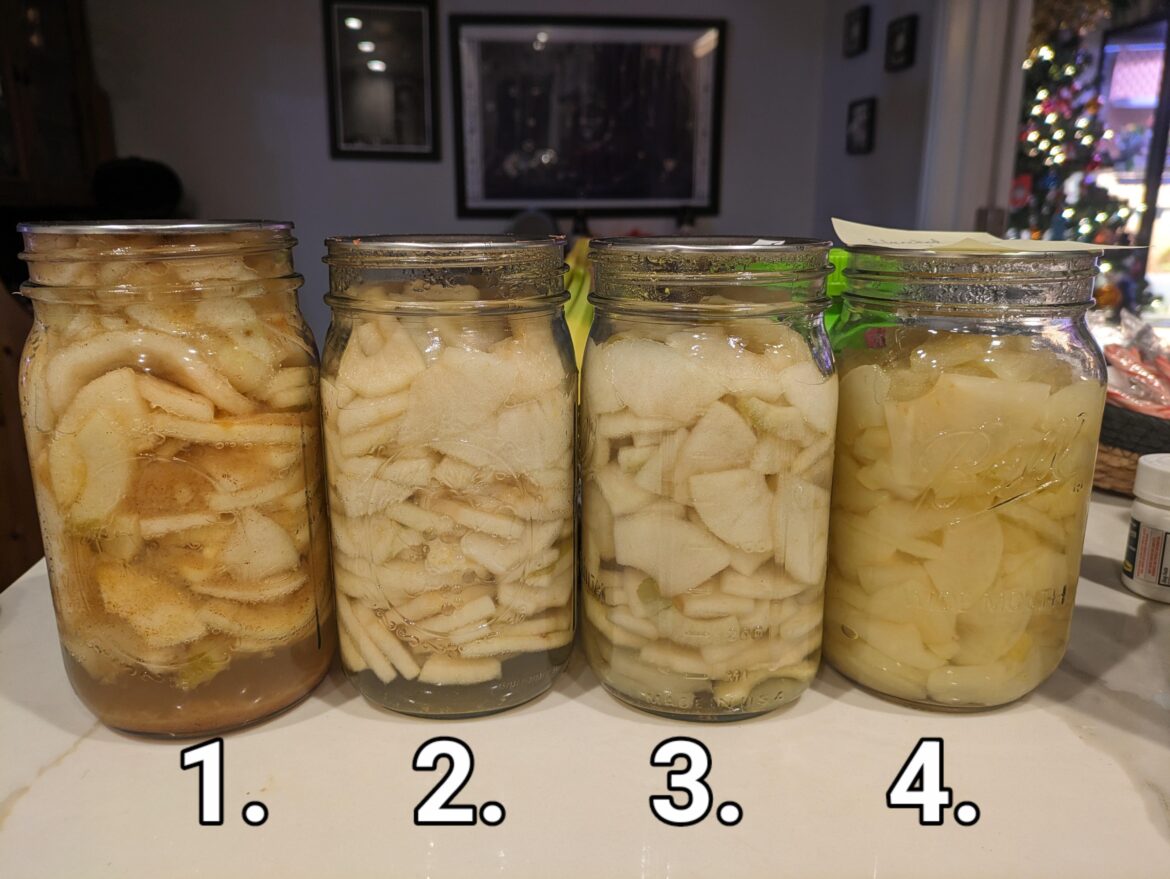 Apple Pie Filling: I have returned with results!