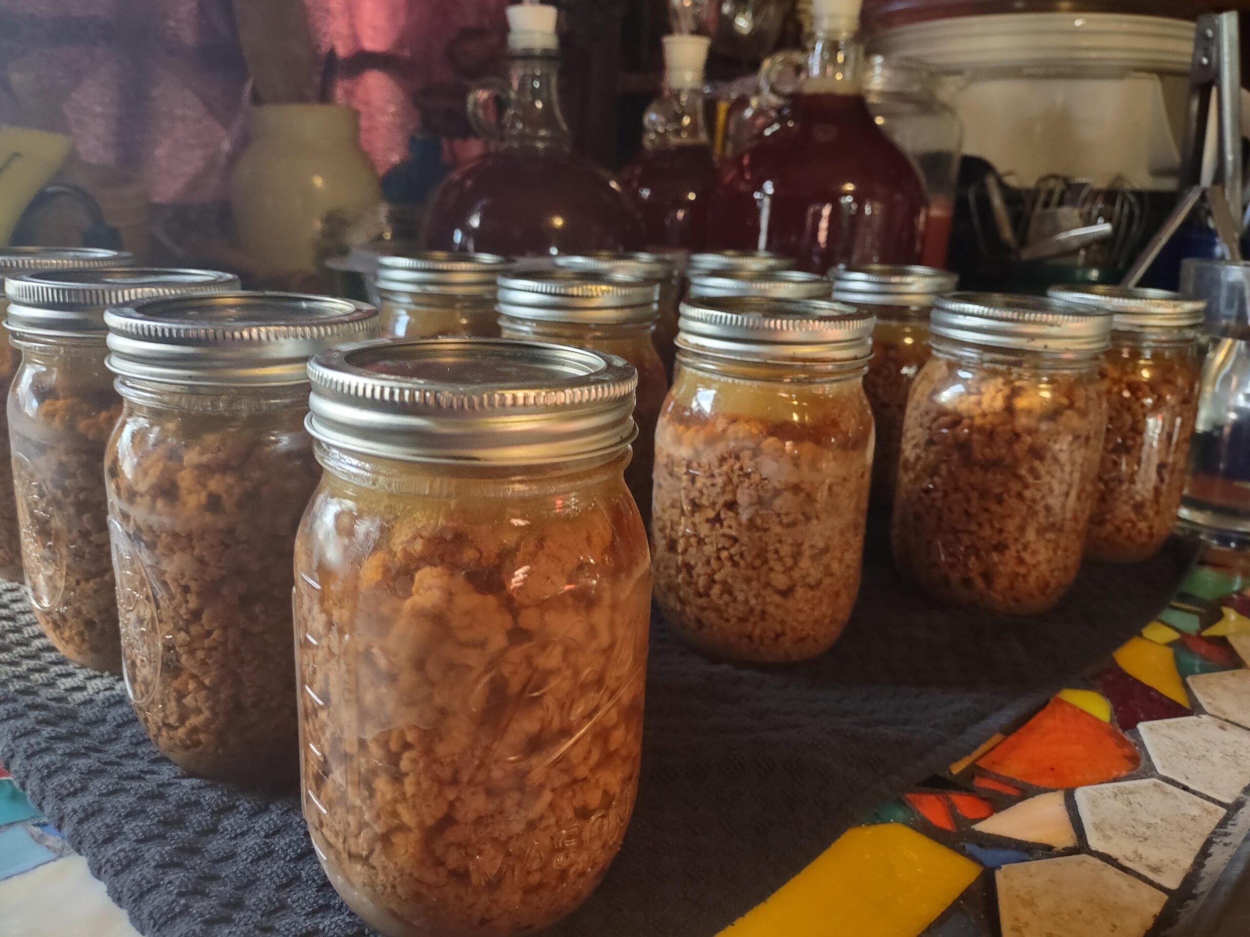Today's project Ground beef. First time canning meat. Dining and Cooking
