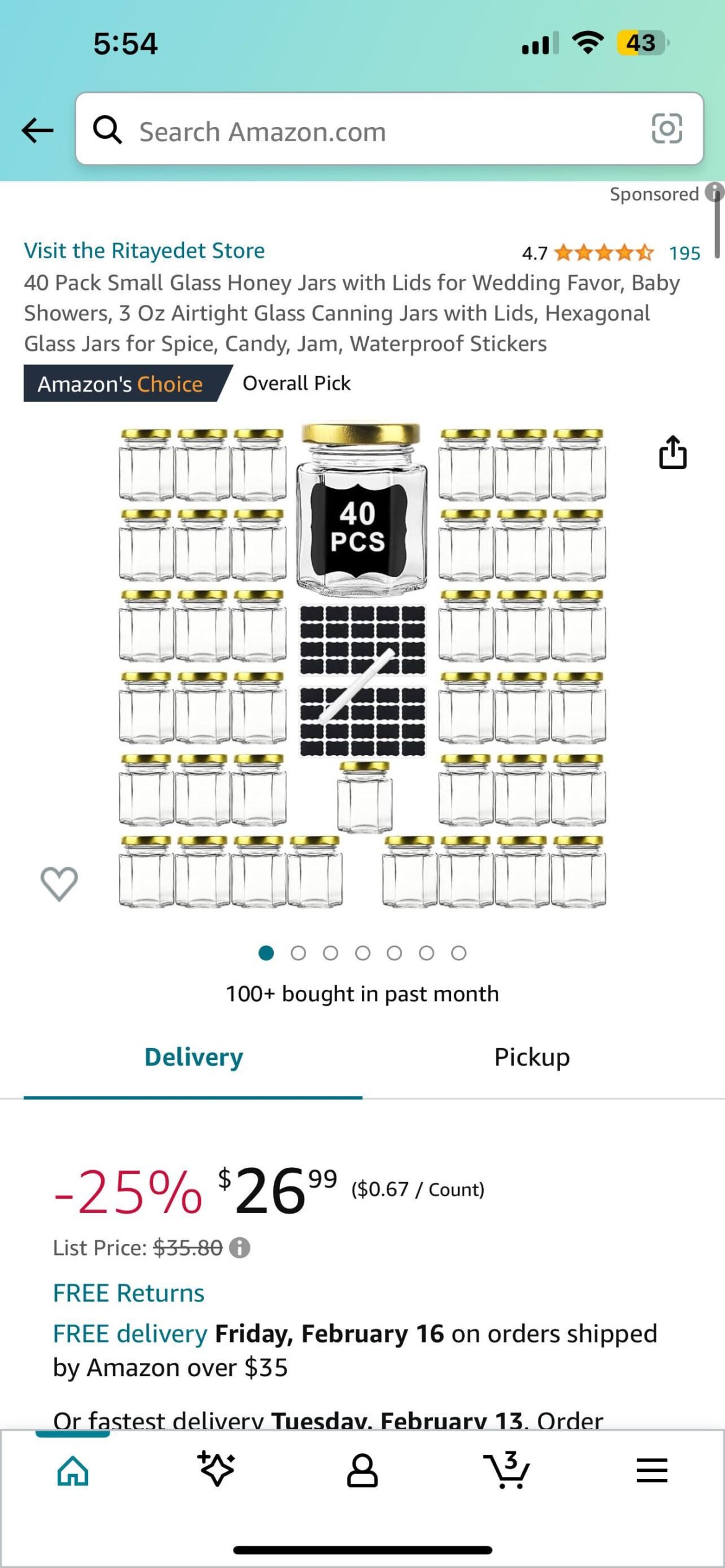 Has anyone used small jars like this off amazon?