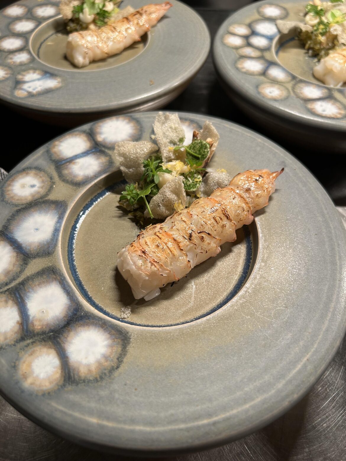 Langoustine, mussels, hand of buddha, cordyceps