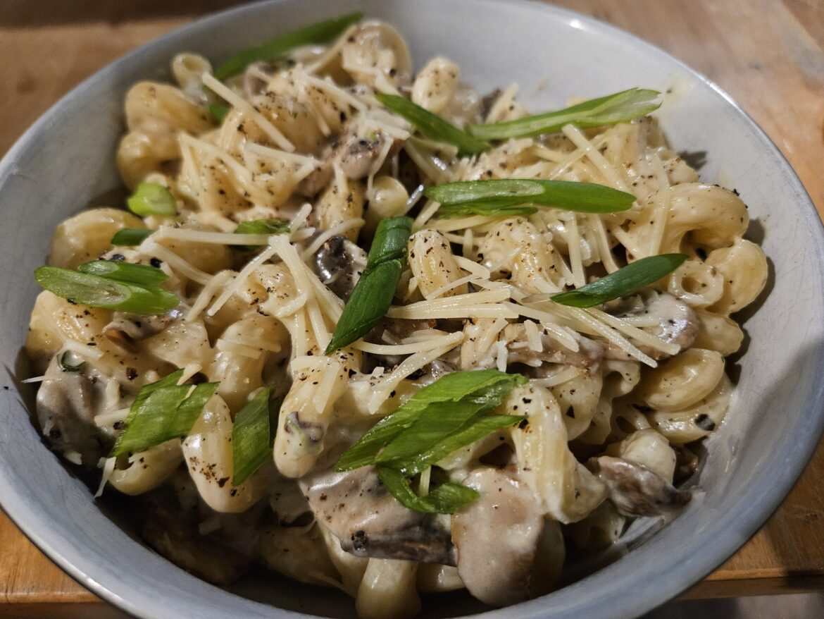 Creamy Dreamy Mushroom Cavatappi