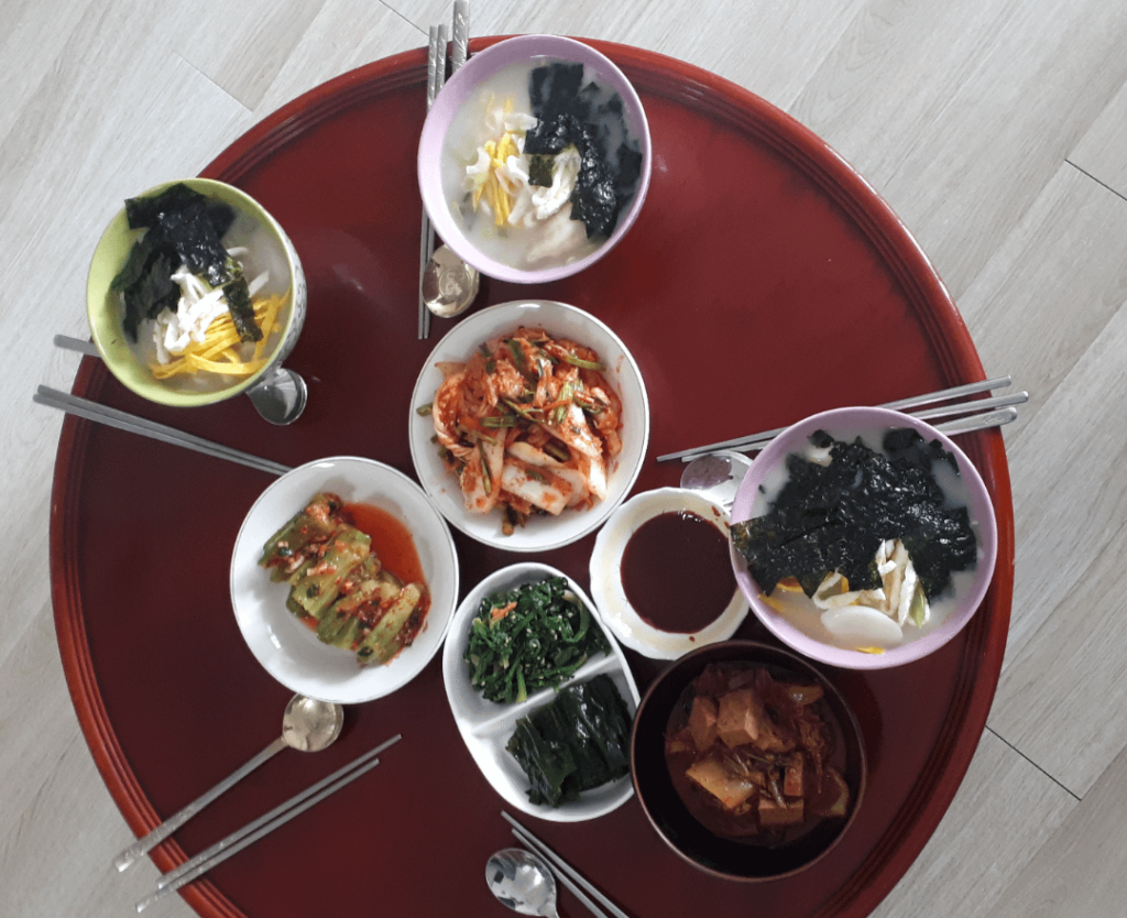 Ate 떡국 for lunch today at grandparents' house