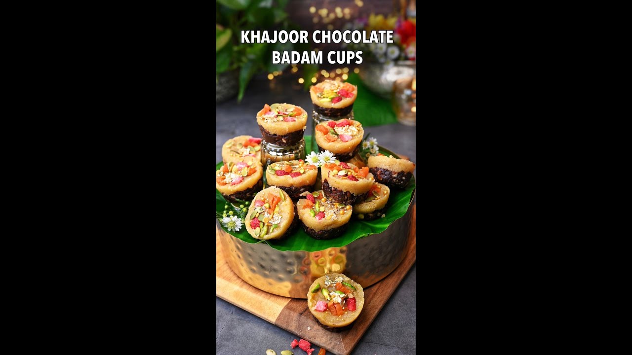 Khajoor Chocolate Badam Cups - Dining and Cooking