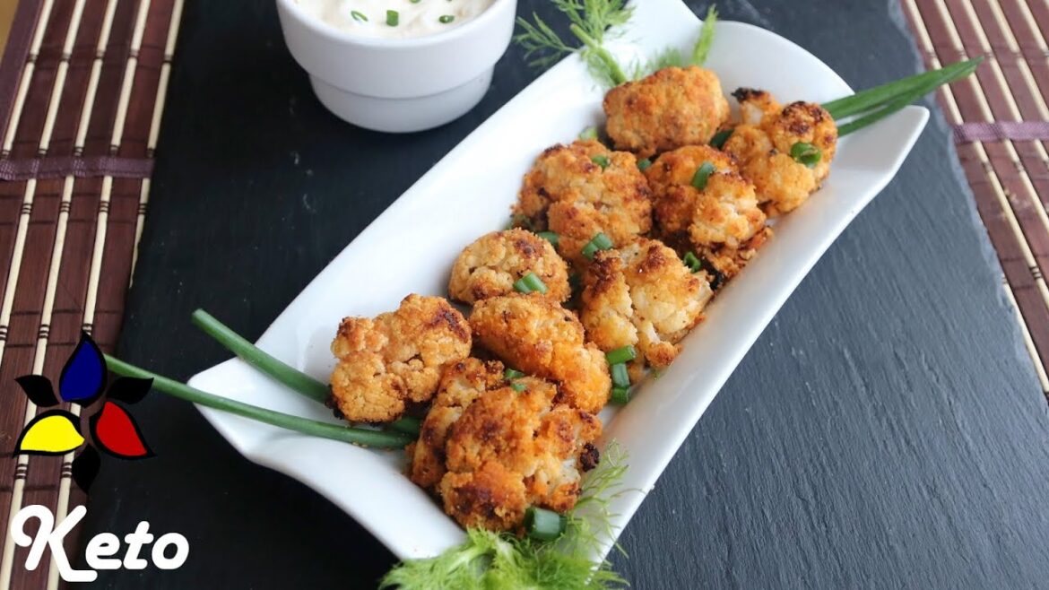 Buffalo Cauliflower Bites | Keto Recipe