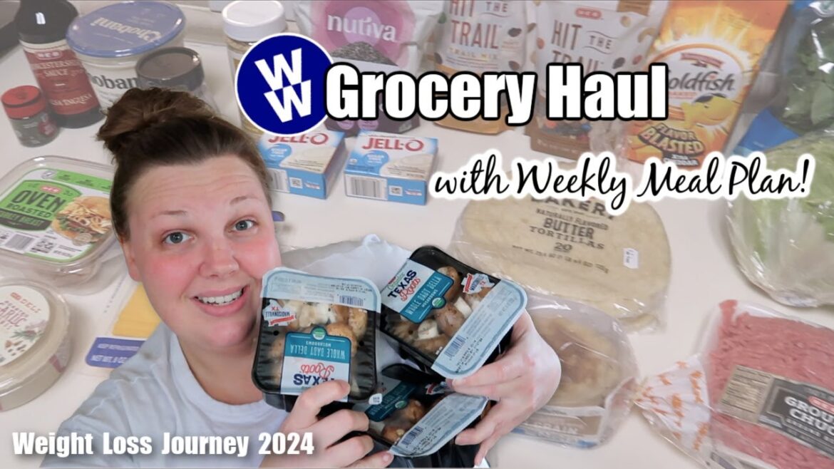 WW GROCERY HAUL | EASY MEALS & SNACKS! Weekly Meal Plan for Weight Loss | Weight Watchers (WW 2024)