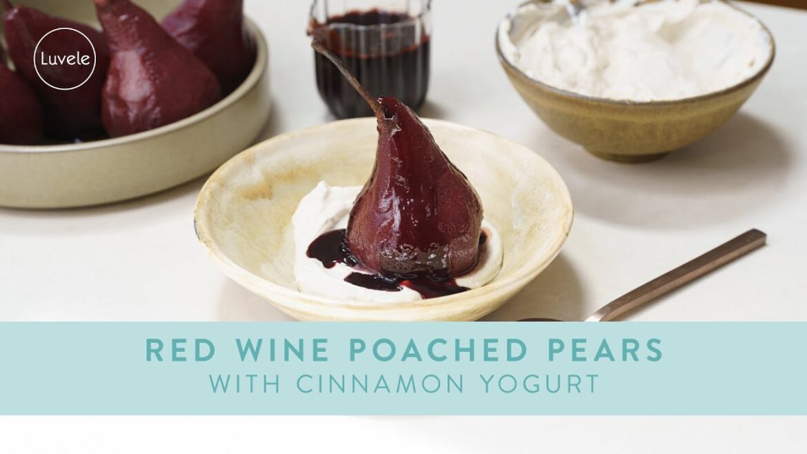 Poached Pears with Cinnamon Yogurt Poached Pears with Cinnamon Yogurt