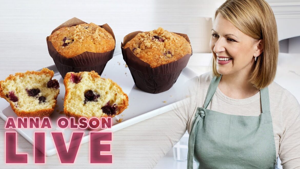 How to Make Blueberry Streusel Muffins! | LIVESTREAM w/ Anna Olson How to Make Blueberry Streusel Muffins! | LIVESTREAM w/ Anna Olson