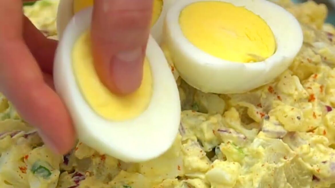 The BEST Deviled Egg Potato Salad!