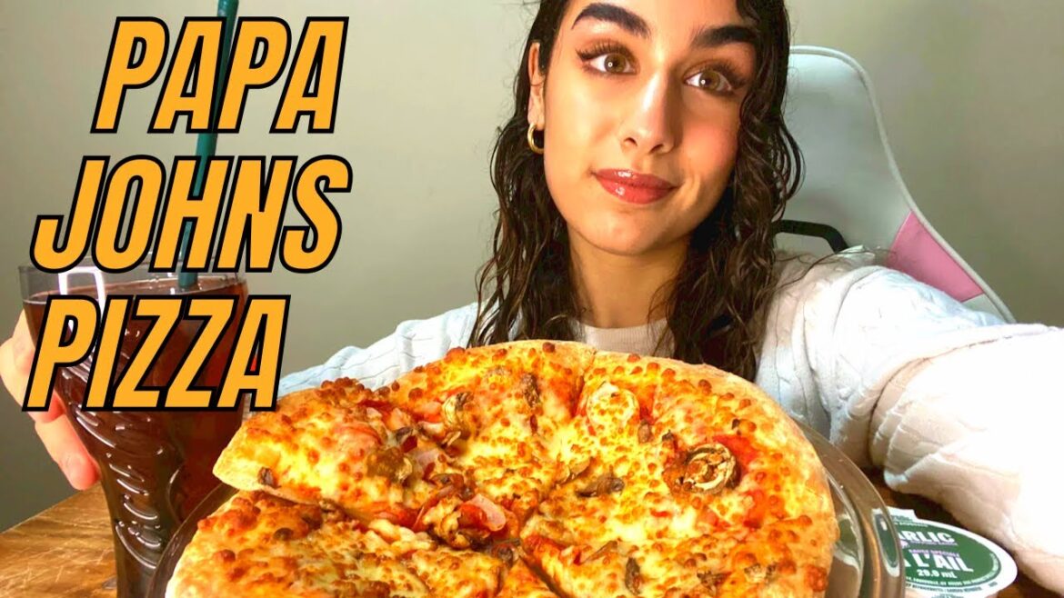 Papa John’s Pizza Mukbang