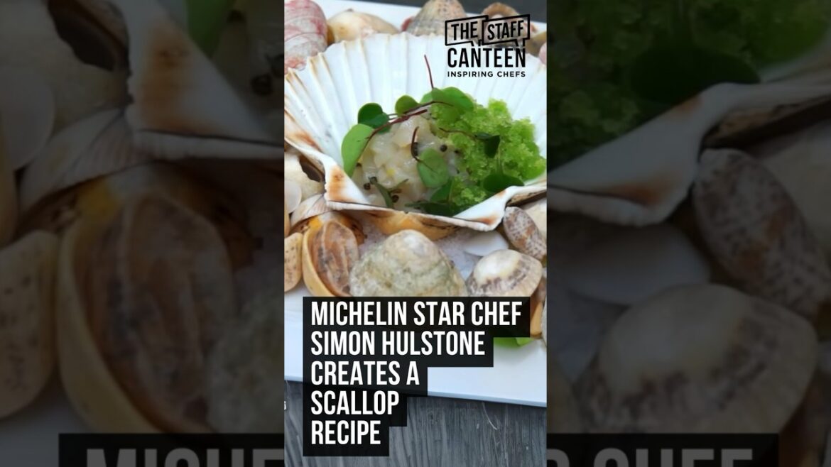 Michelin star chef Simon Hulstone creates a scallop recipe