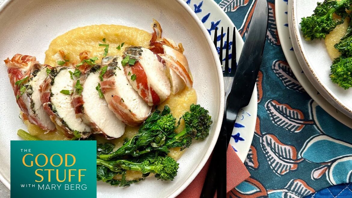 Mary Berg's pancetta-wrapped chicken with polenta | The Good Stuff