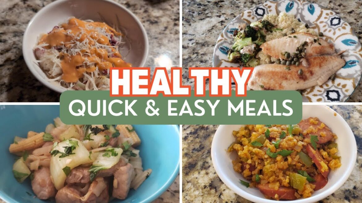 QUICK & EASY Healthier Meals | Dinners in Minutes QUICK & EASY Healthier Meals | Dinners in Minutes
