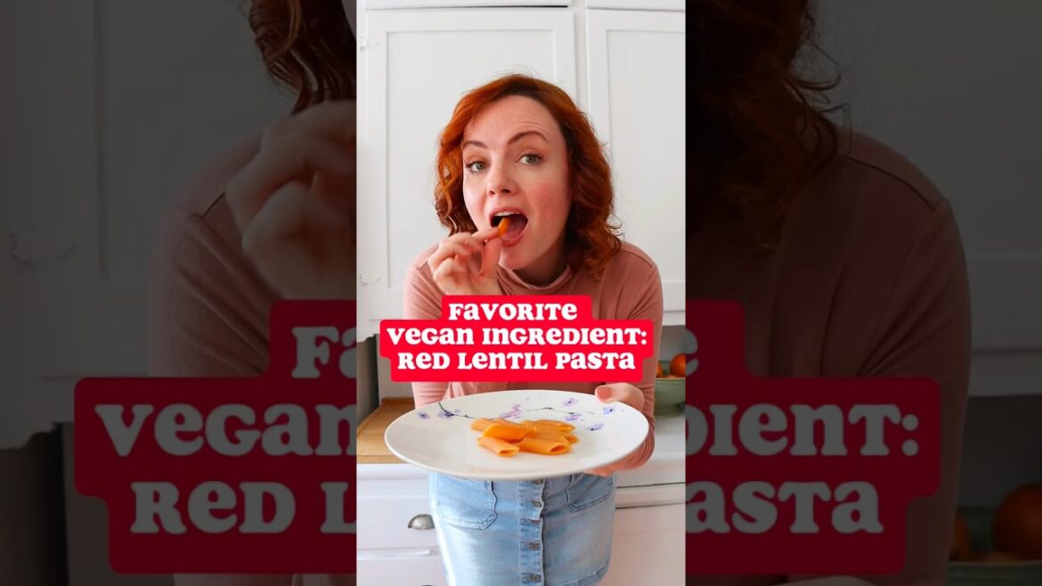 Favorite vegan ingredient: red lentil pasta #redlentil #veganfood #veganrecipe Favorite vegan ingredient: red lentil pasta #redlentil #veganfood #veganrecipe
