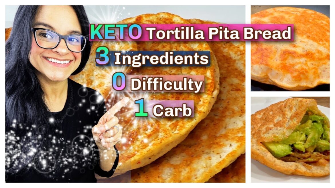 KETO Tortilla Pita Bread Recipe Discovery! Super easy to make! Absolutely delicious! 1 total carb!