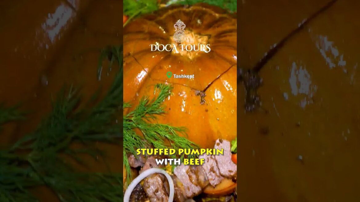 Stuffed pumpkin with beef recipe ǀ #shorts #stuffed #pumpkin #streetfood #uzbekfood Stuffed pumpkin with beef recipe ǀ #shorts #stuffed #pumpkin #streetfood #uzbekfood