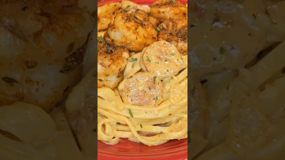 How to make Creamy Cajun Shrimp Pasta #shorts #tasty How to make Creamy Cajun Shrimp Pasta #shorts #tasty