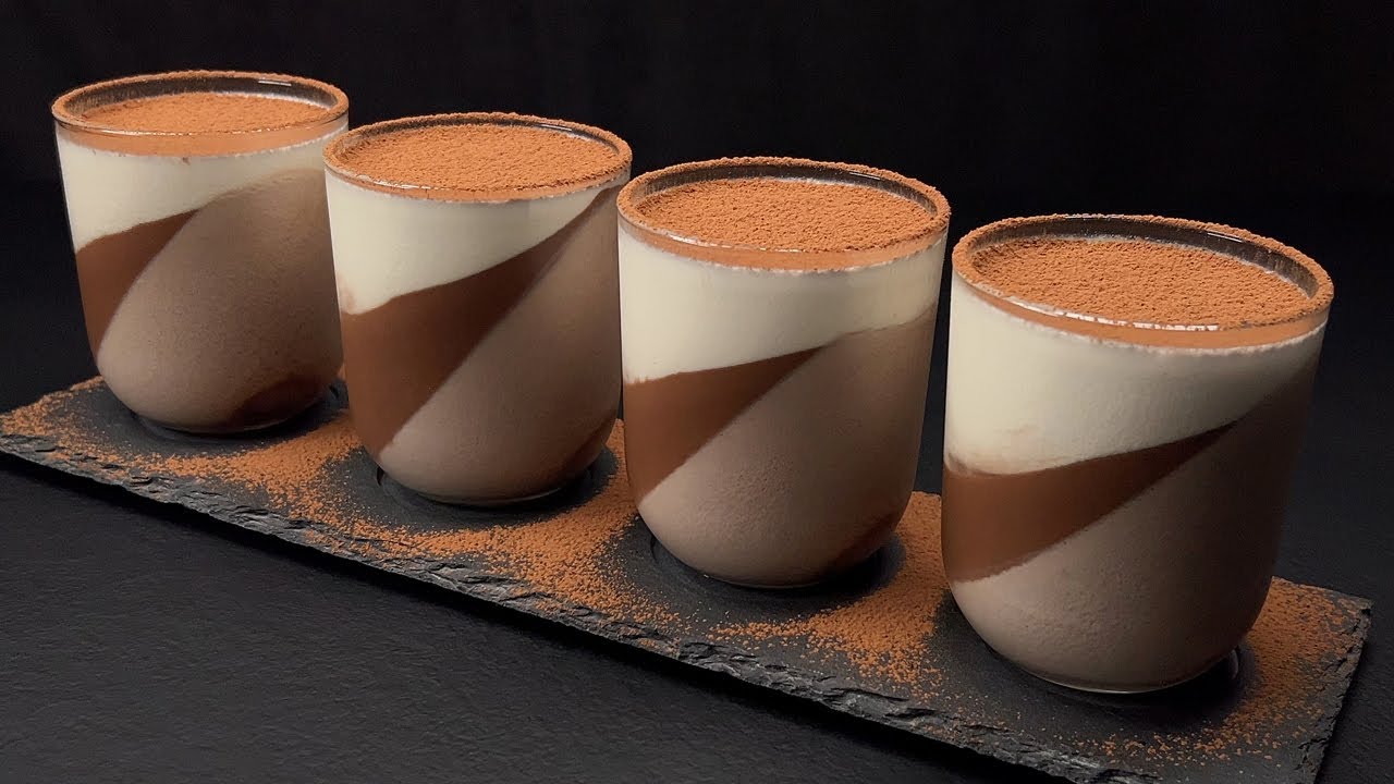 Schokoladendessert Panna Cotta! Kein Backen! Einfach zu machen! Jeder ...